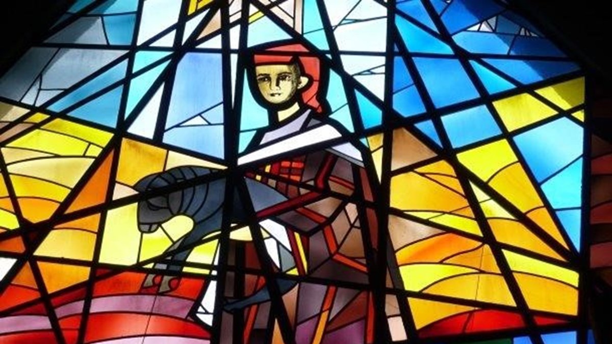 Jeg er den gode hyrde, glassmaleri fra Torshov kirke.jpg